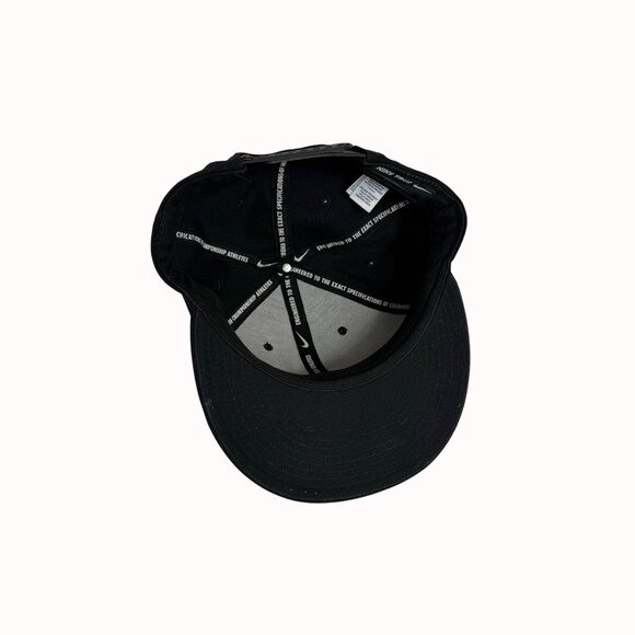 Nike FC True Snapback Hat Black Baseball Cap Fan White Spellout Bold Embroidery - Picture 7 of 14